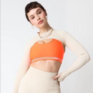 • Adam Selman Sport Seamless Micro Mock Neck